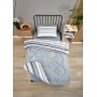 ETE HOMETEX TEK KİŞİLİK LÜX WELSOFT YORGAN TASEL GRİ 155X215CM 8696474231936
